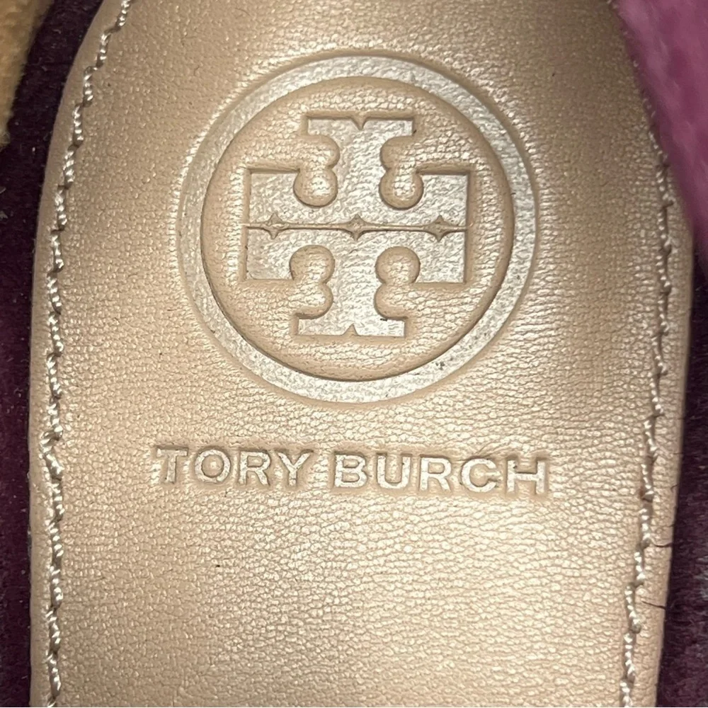 Tory Burch Plum Suede Heels